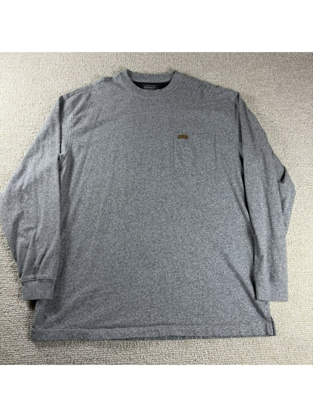Pendleton Heavyweight Long Sleeve T-shirt Gray Men’s Size XL